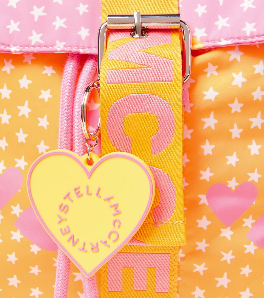 Stella Mccartney Colorblocked Printed Backpack In Multi