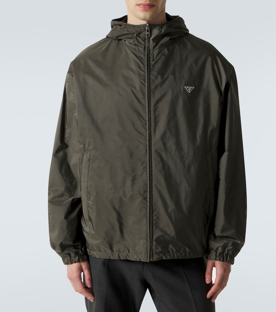  Prada Prada Wendbare Jacke Aus Re-nylon Mit Leder 