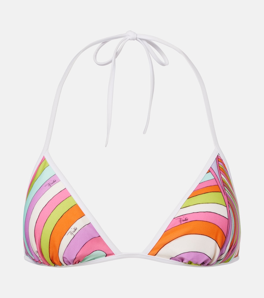 Pucci Women's Multicoloured Iride Bikini Top UK Size 14 - Mytheresa