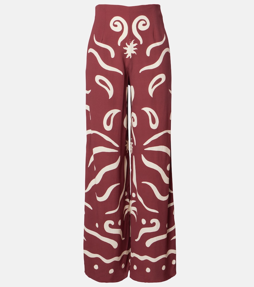 Cala de la Cruz Toya printed wide-leg pants
