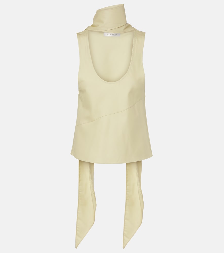 Aya Muse Olena scarf-detail top