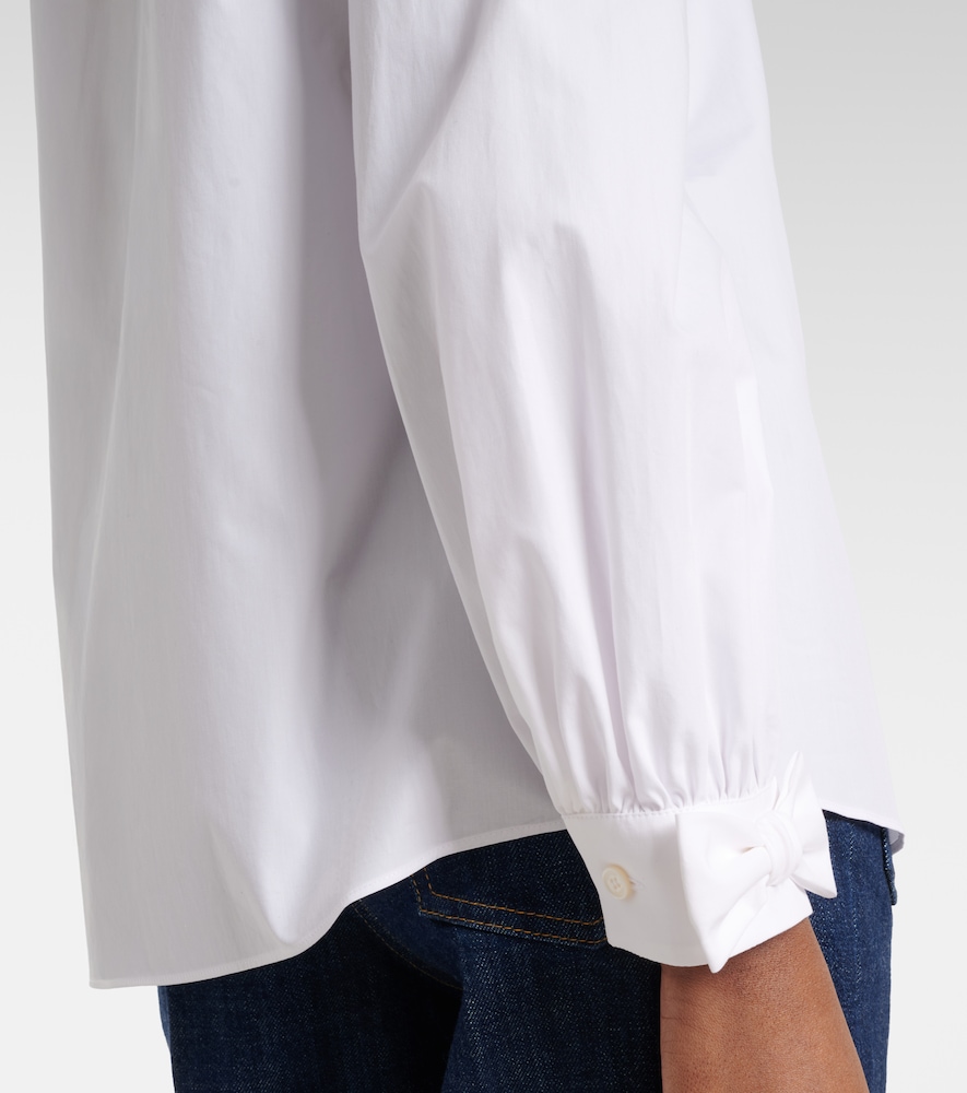 Garavani Bow-Detail Cotton Poplin Shirt