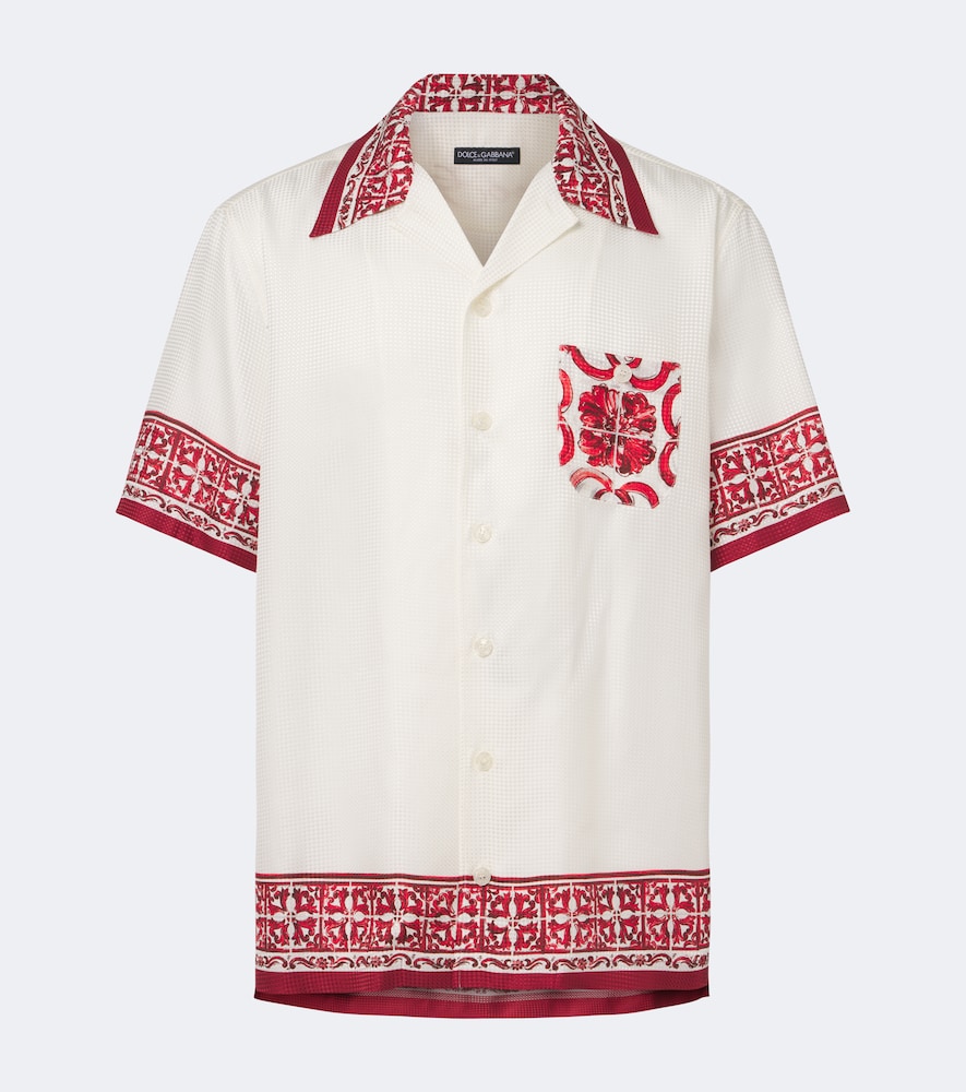 Hemd Majolica aus Seiden-Jacquard