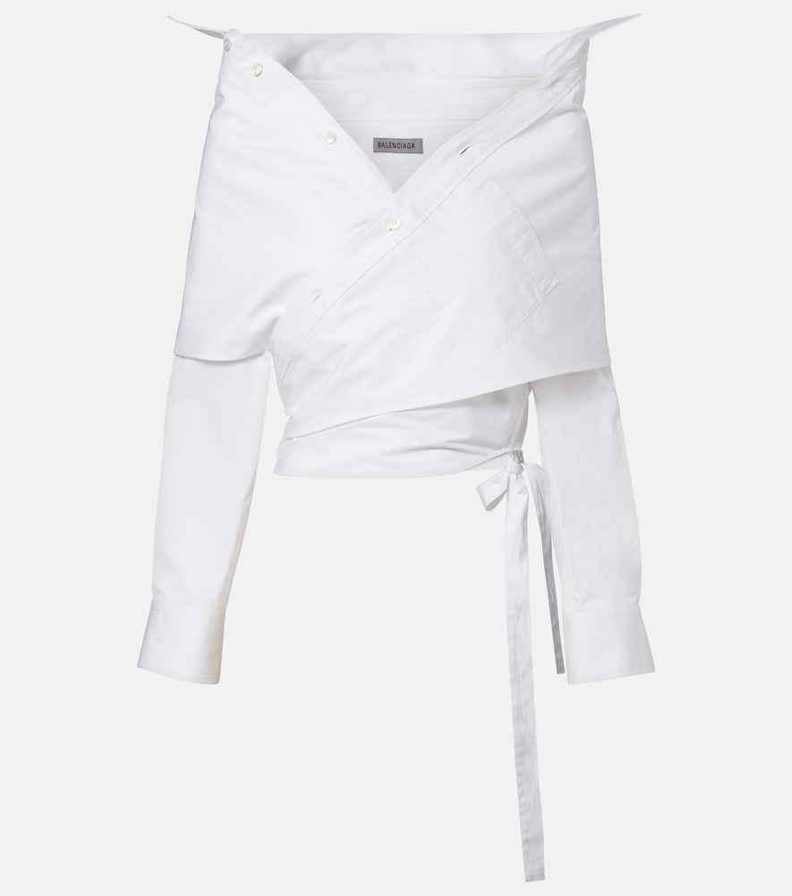 Balenciaga Off-shoulder cotton top
