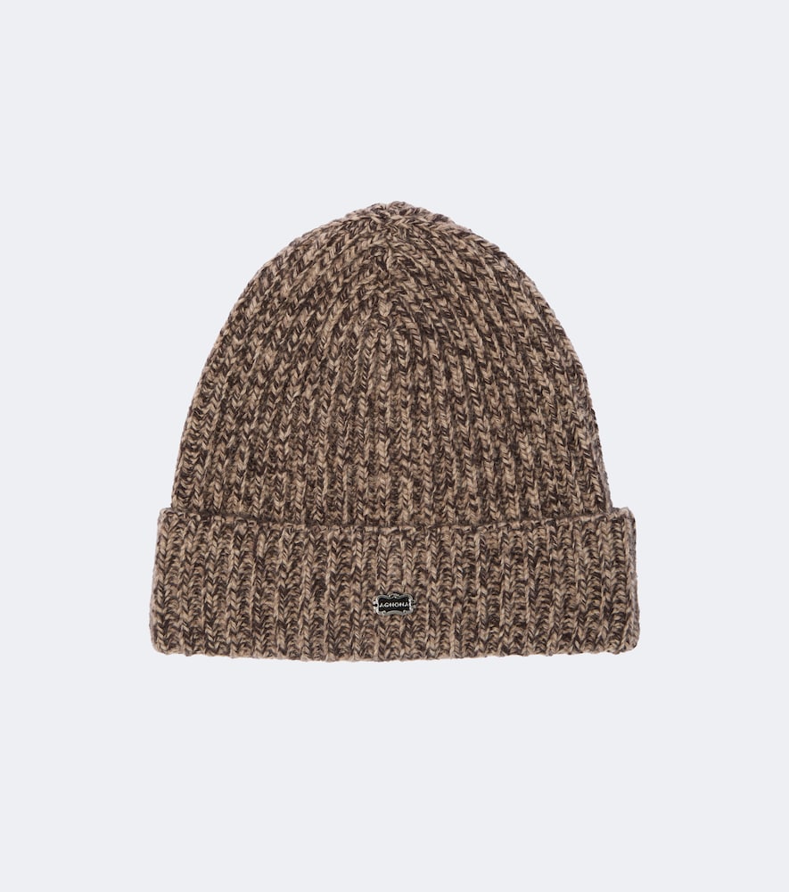 Agnona Wool And Cashmere Beanie In Brown