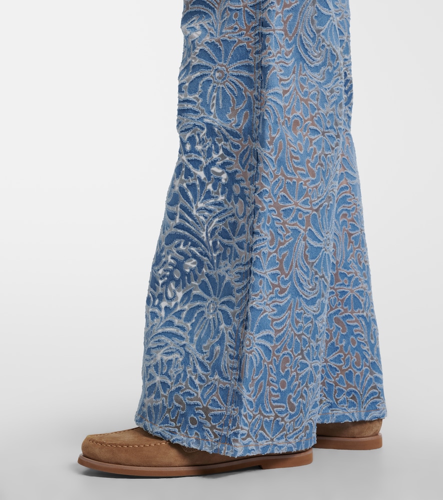  Veronica Beard Veronica Beard Jeans Anchos Taylor Florales 