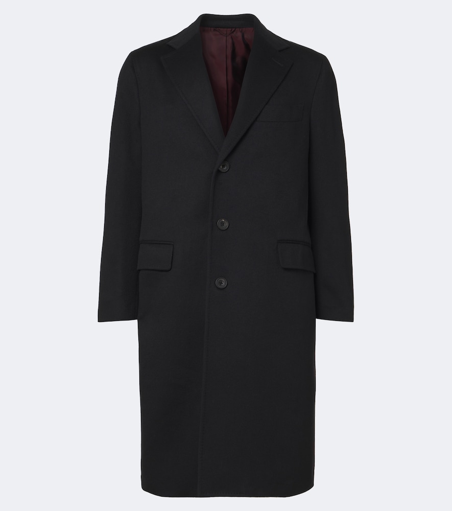 Rubinacci Cashmere Coat In Black