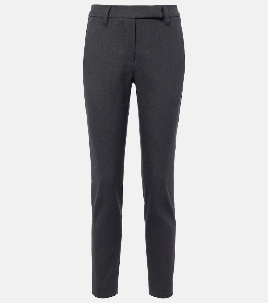 Schmale Hose aus einem Baumwollgemisch