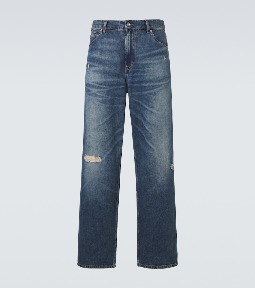 Distressed Wide-Leg Jeans Vast Cut