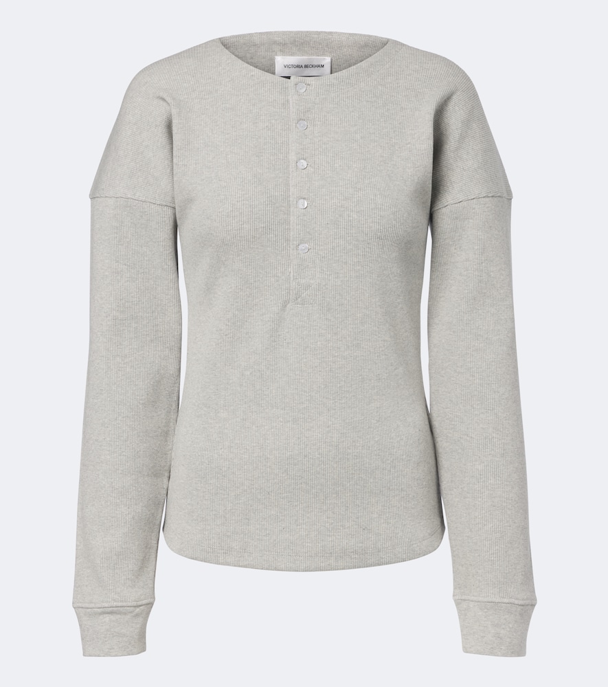 Top Hazel in cotone a coste