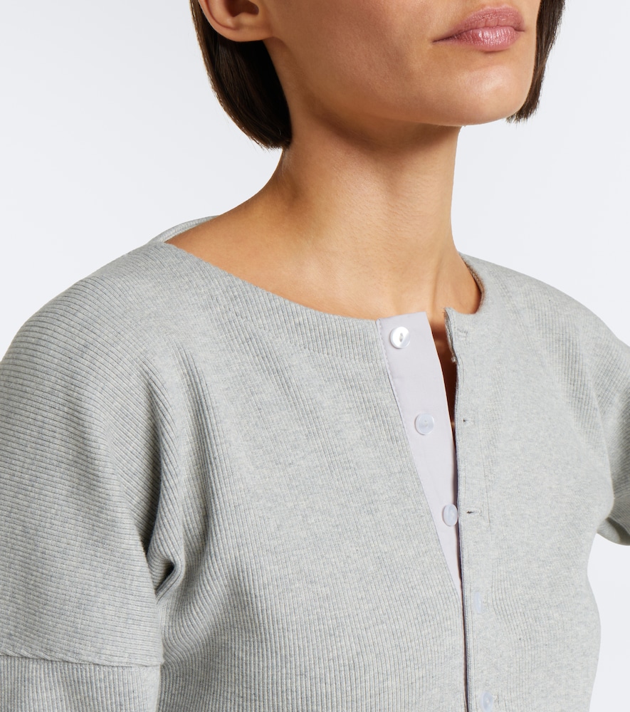 Hazel Ribbed-Knit Cotton Top
