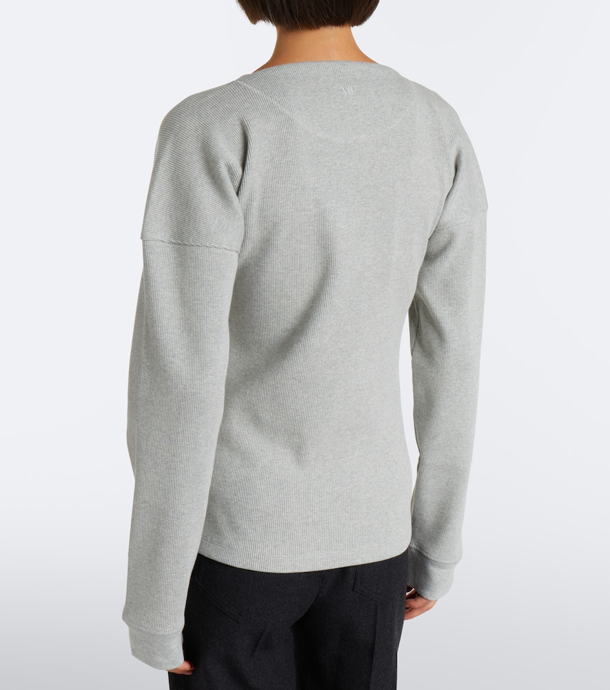 Hazel Ribbed-Knit Cotton Top