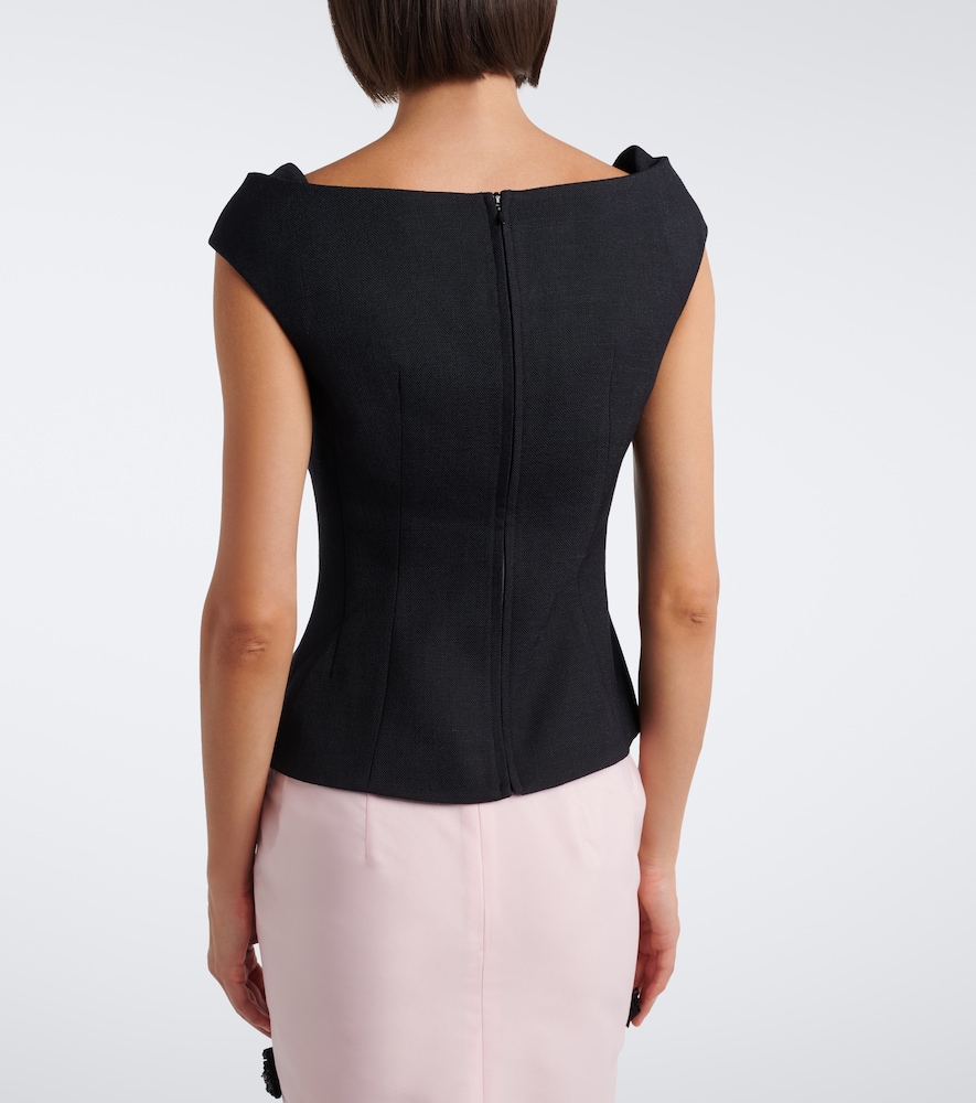 Shushu/Tong Bow-Detail Off-Shoulder Top