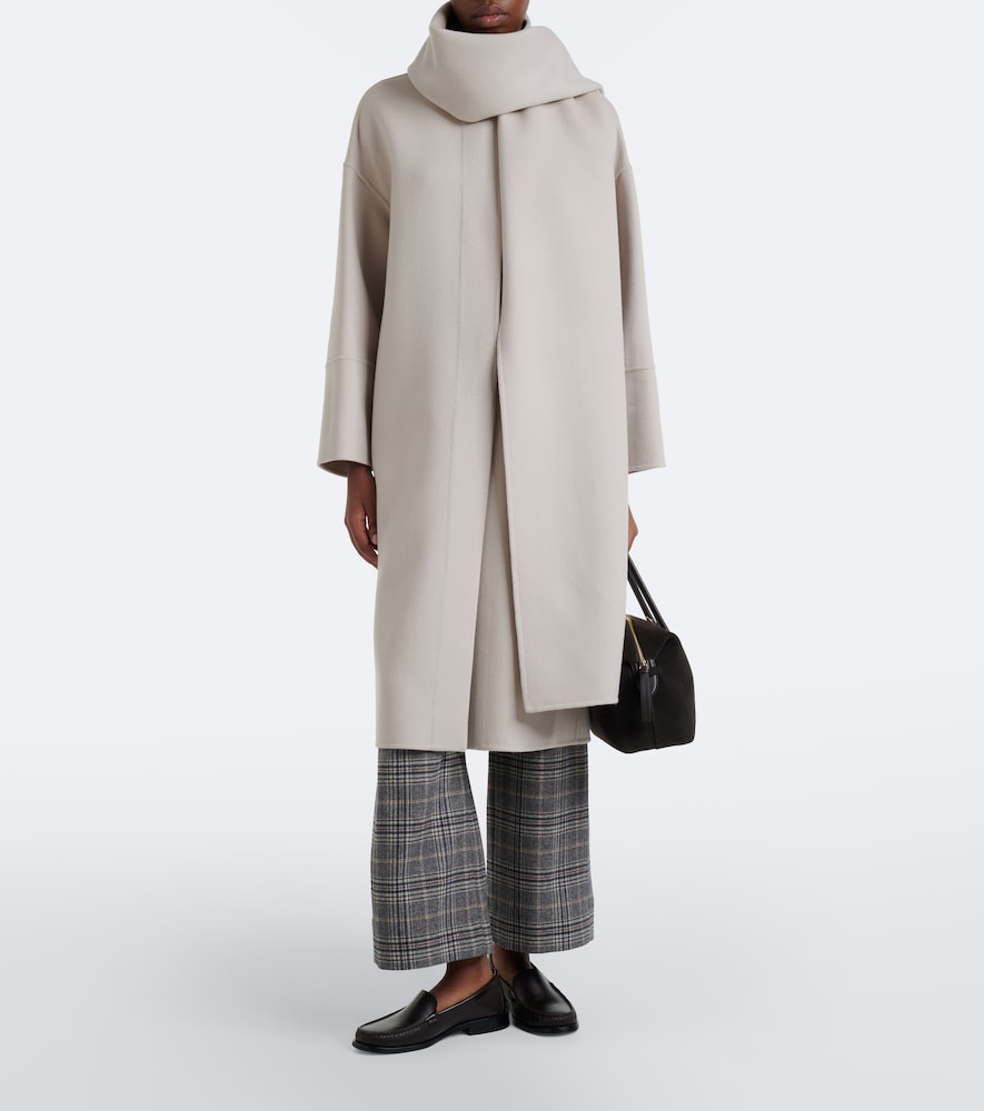 'S Max Mara Scarf-Detail Virgin Coat