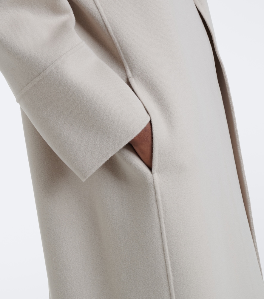 'S Max Mara Scarf-Detail Virgin Coat