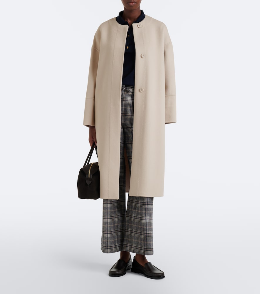 'S Max Mara Scarf-Detail Virgin Coat