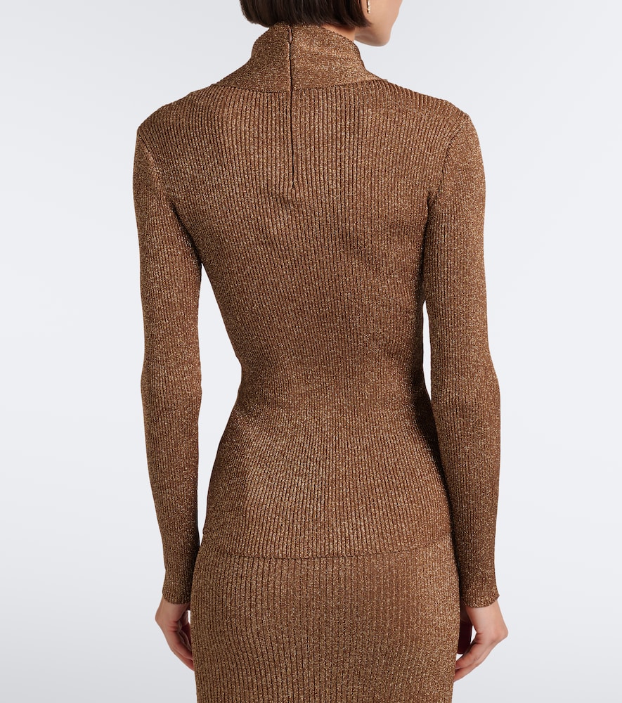 Garavani Cut-Out Lamé Sweater