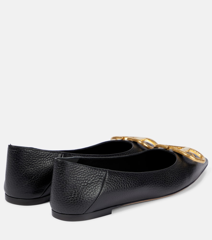  Valentino Garavani Valentino Garavani Ballerinas Vlogo Signature Aus Leder 