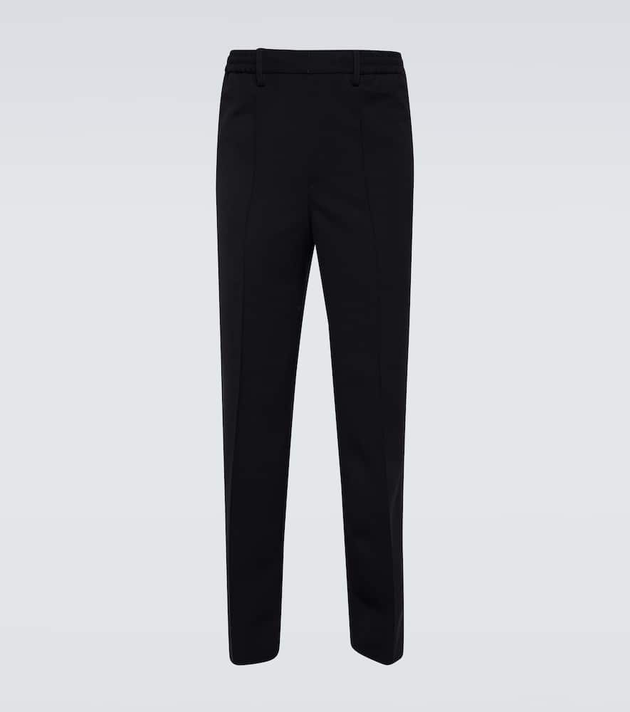 Wool-blend pants