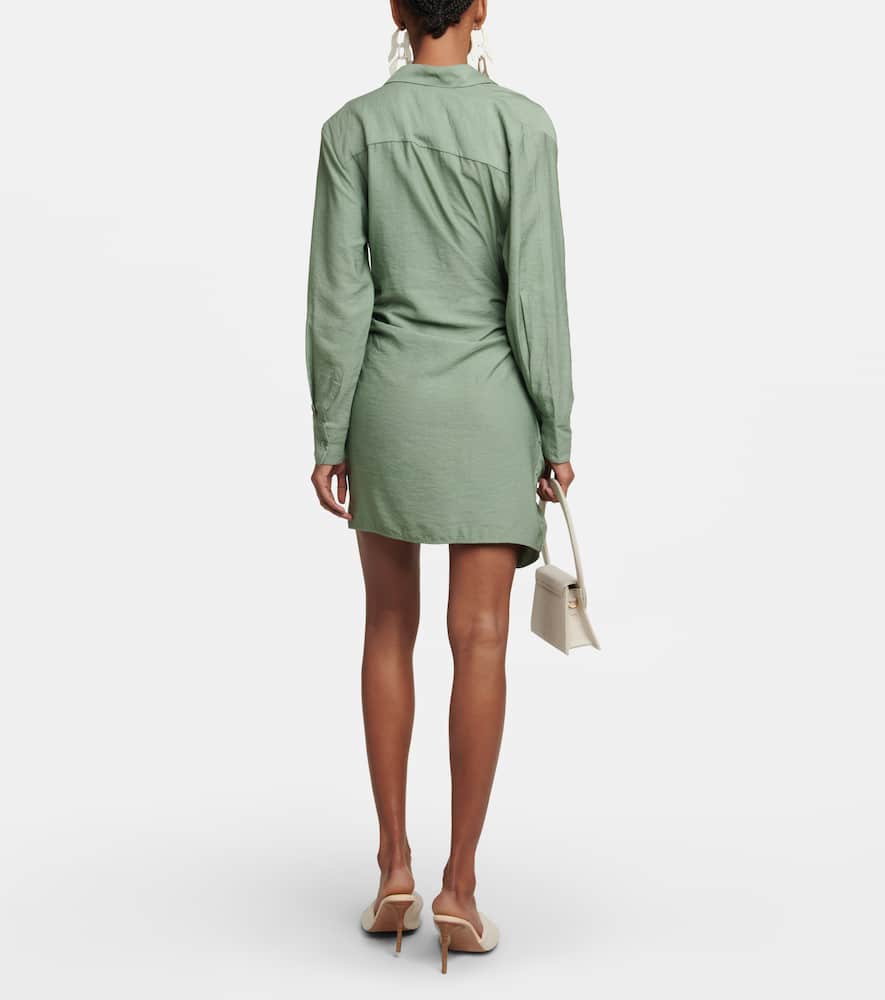 Jacquemus La Robe Bahia Mini Dress In Khaki