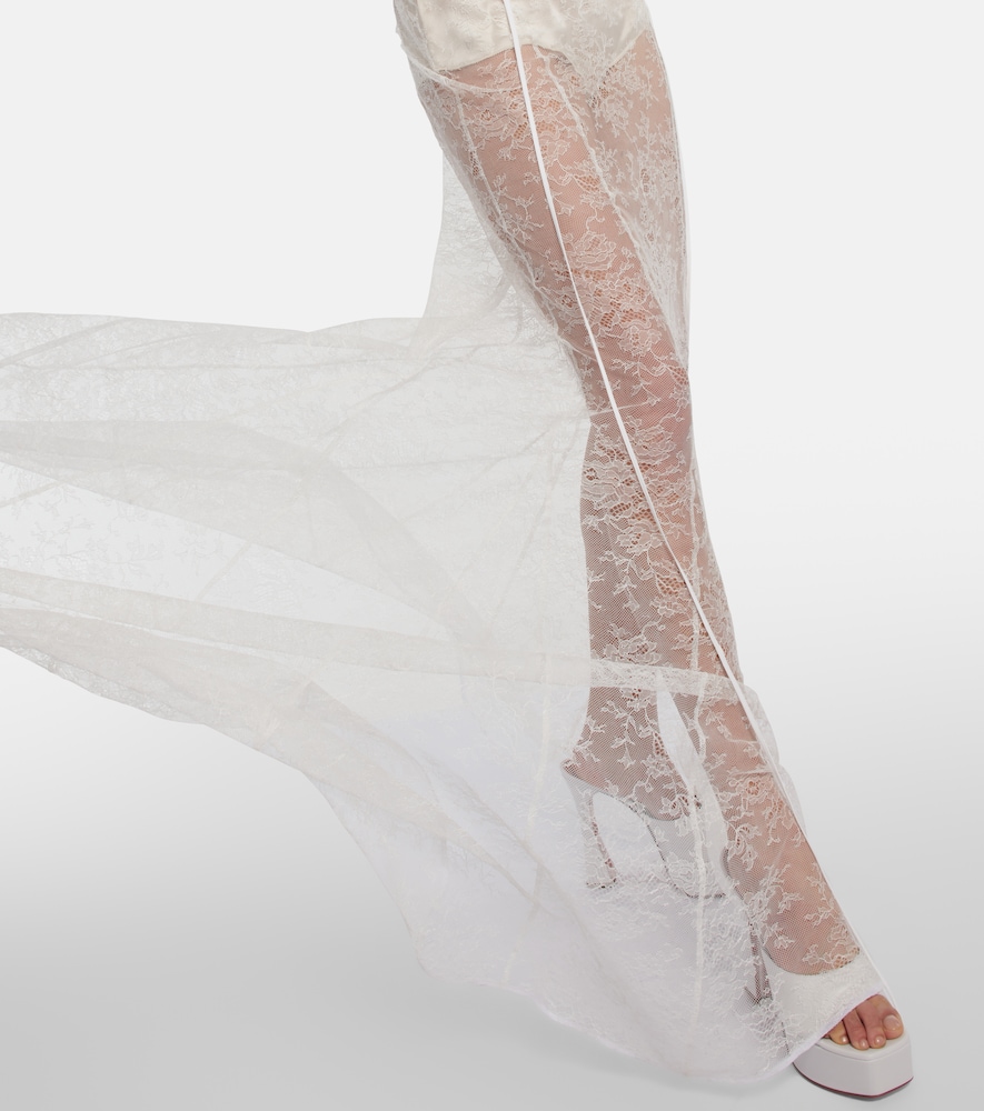  Nensi Dojaka Nensi Dojaka Bridal Robe Aus Spitze 