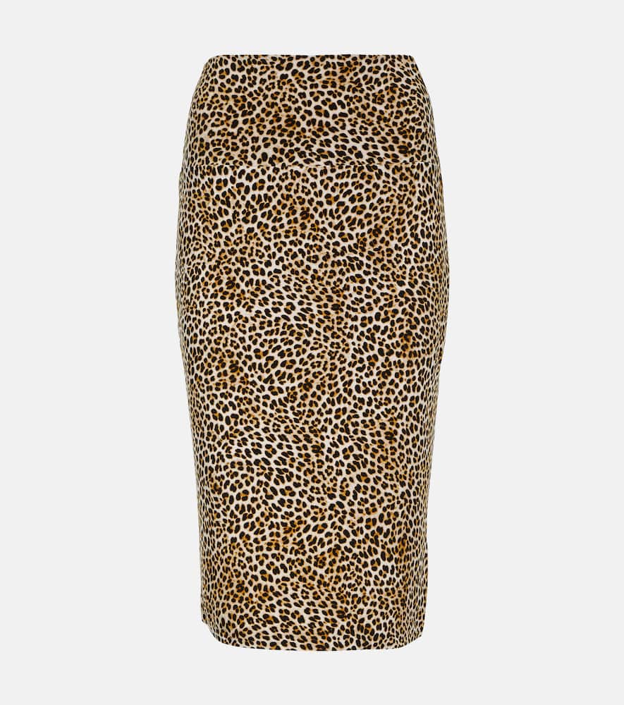 Norma Kamali Printed pencil skirt