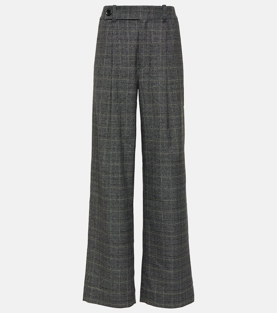 Proenza Schouler White Label checked wide-leg pants