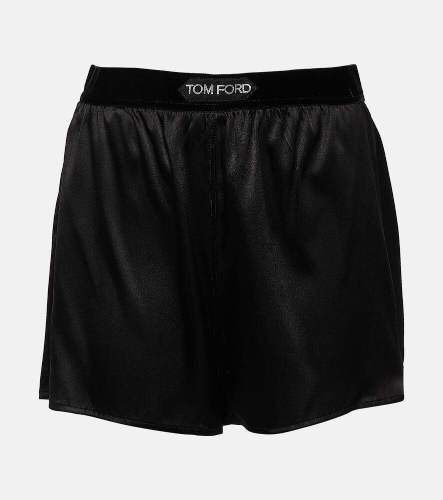 Tom Ford Logo silk-blend satin boxers