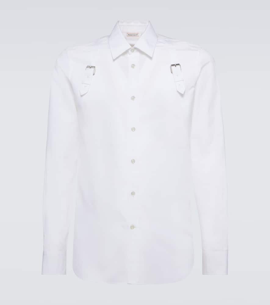 Alexander McQueen Harness cotton poplin shirt