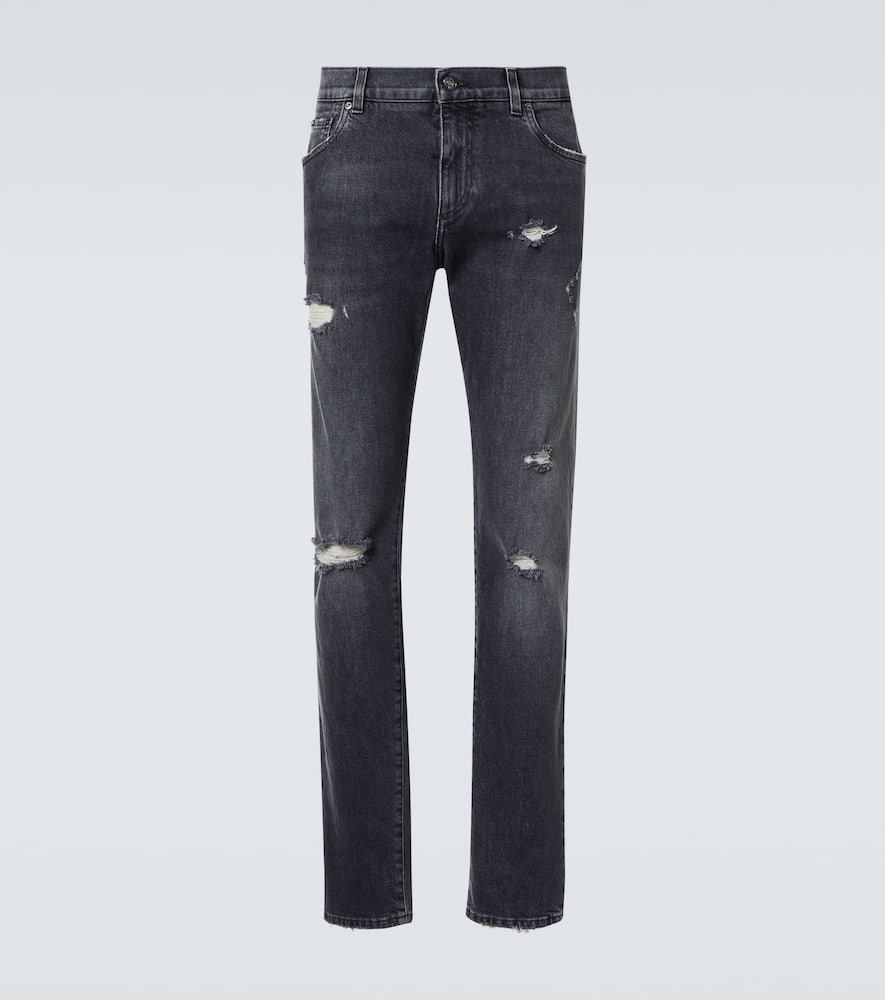 Mid-rise skinny jeans
