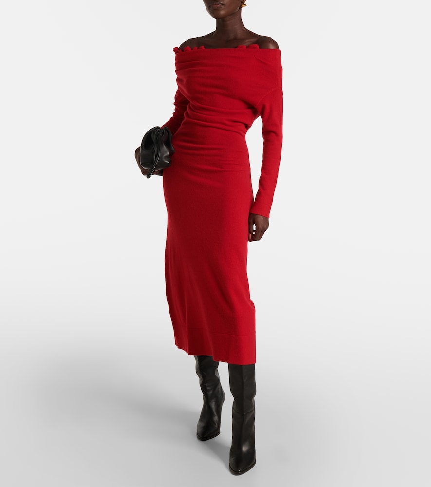  Altuzarra Altuzarra Off-shoulder-robe Lunaire Aus Kaschmir 