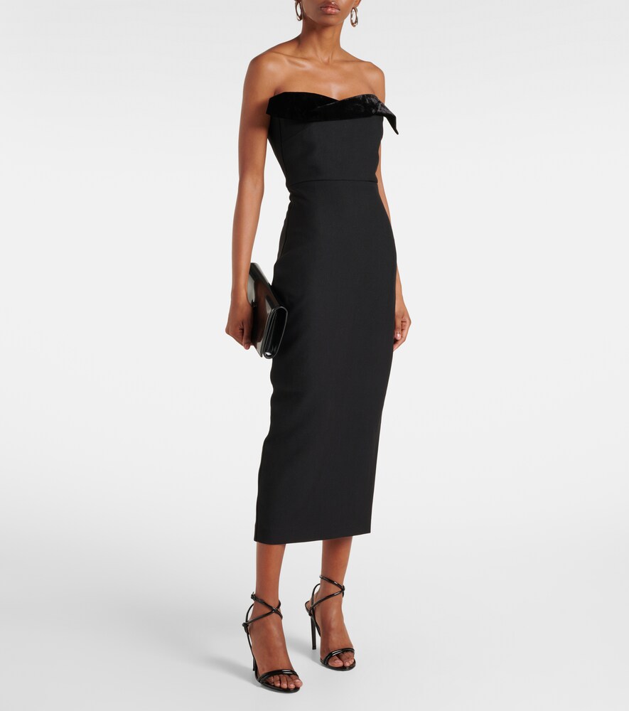  Roland Mouret Roland Mouret Midikleid Aus Crêpe 