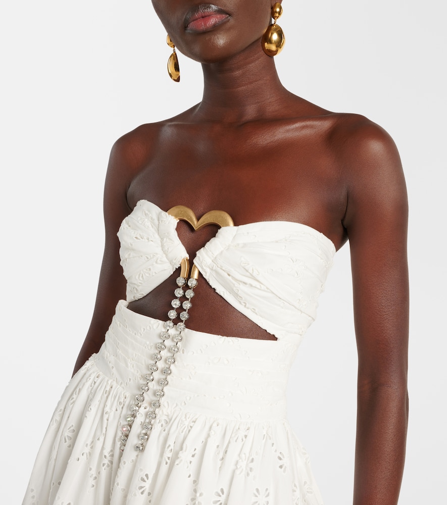  Area Area Draped Cotton Minidress 