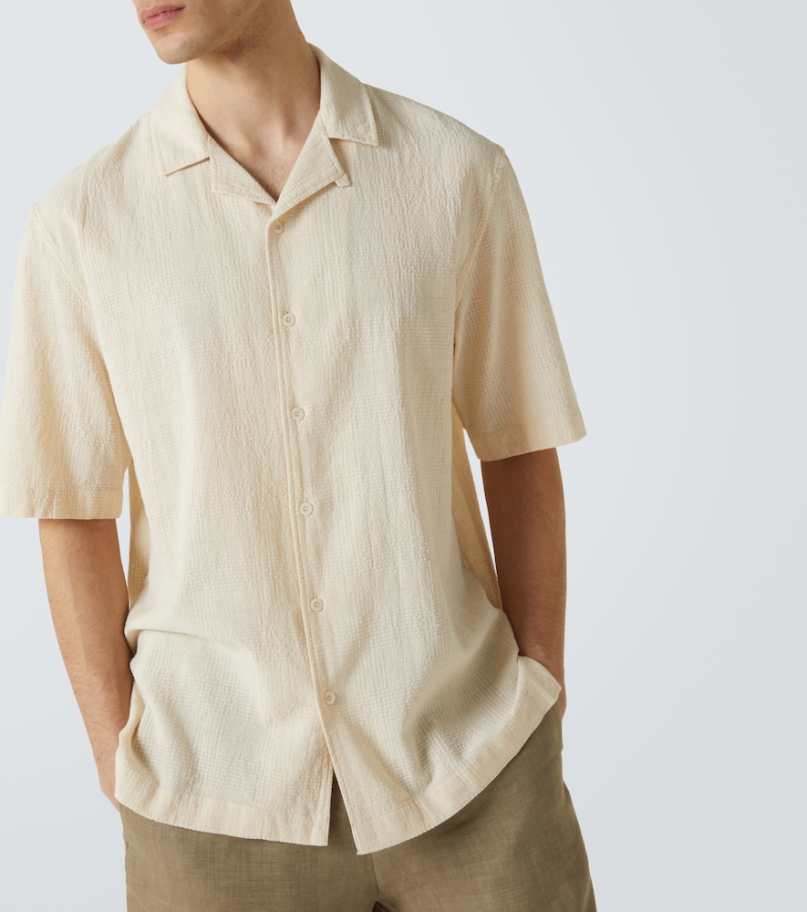  Sunspel Sunspel Checked Cotton Bowling Shirt 