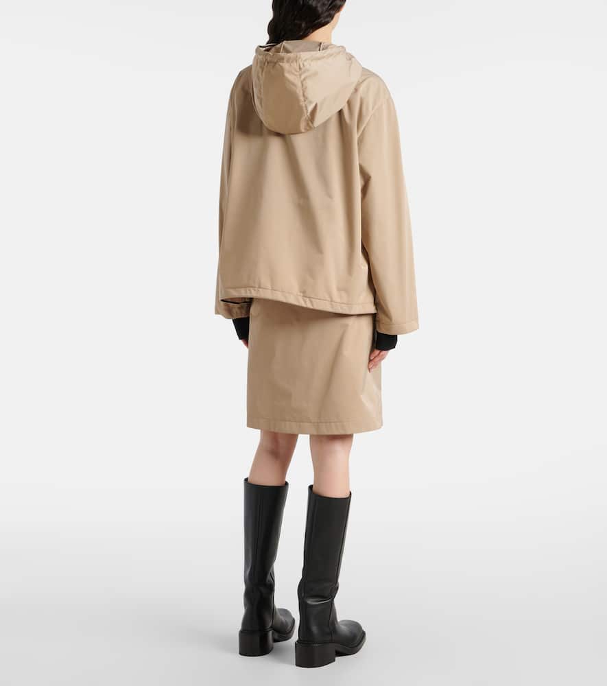 Moncler Beige Cassiopea Hooded Jacket In Beige