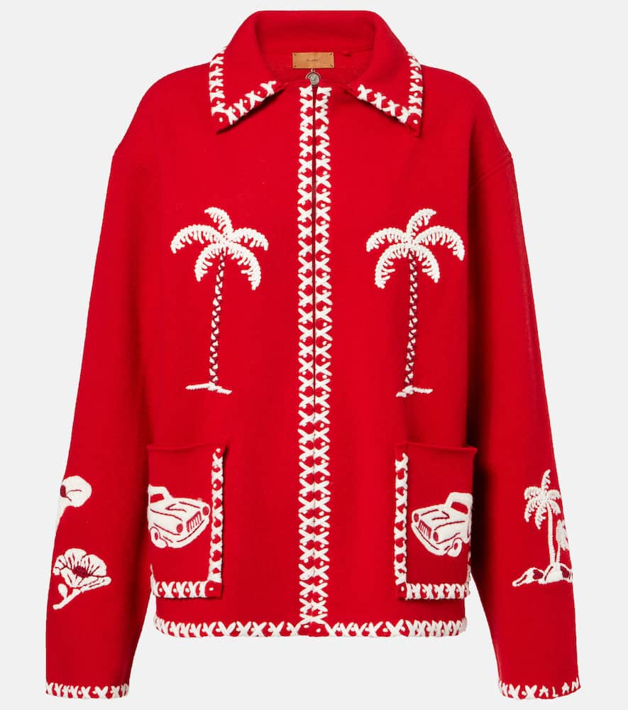 Alanui Remember Me Virgin Wool Jacket In Red