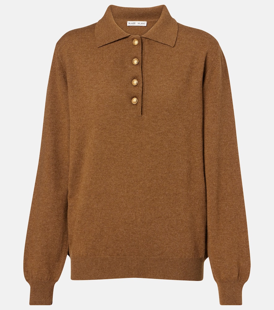 Blaze Milano Blazé Milano Highland wool and cashmere polo shirt