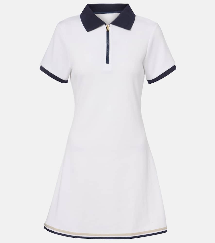 Valentina cotton-blend piqué tennis dress