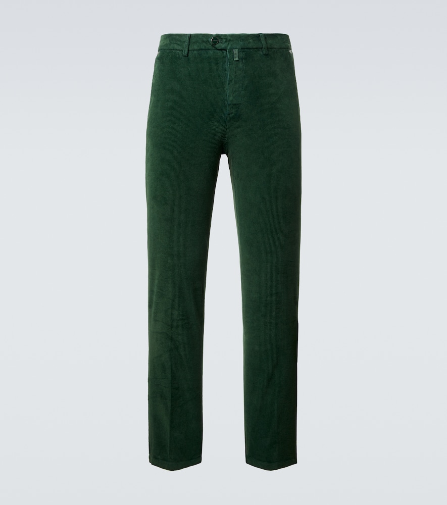 Kiton Cotton Blend Corduroy Slim Pants