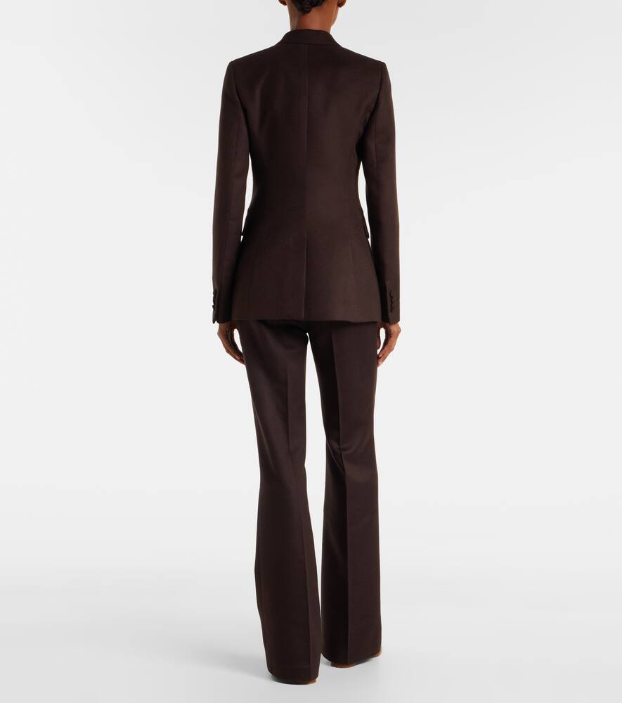 Gabriela Hearst Womens Chocolate Stephanie Brushed Silk Blazer In Brown