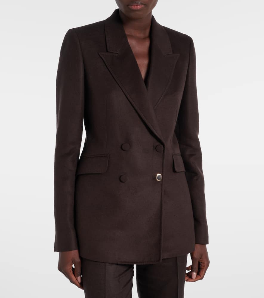 Gabriela Hearst Womens Chocolate Stephanie Brushed Silk Blazer In Brown
