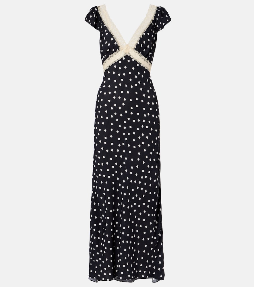 Iggy polka-dot maxi dress
