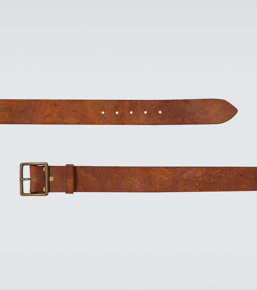 Rrl Jones Distressed Leather Belt
