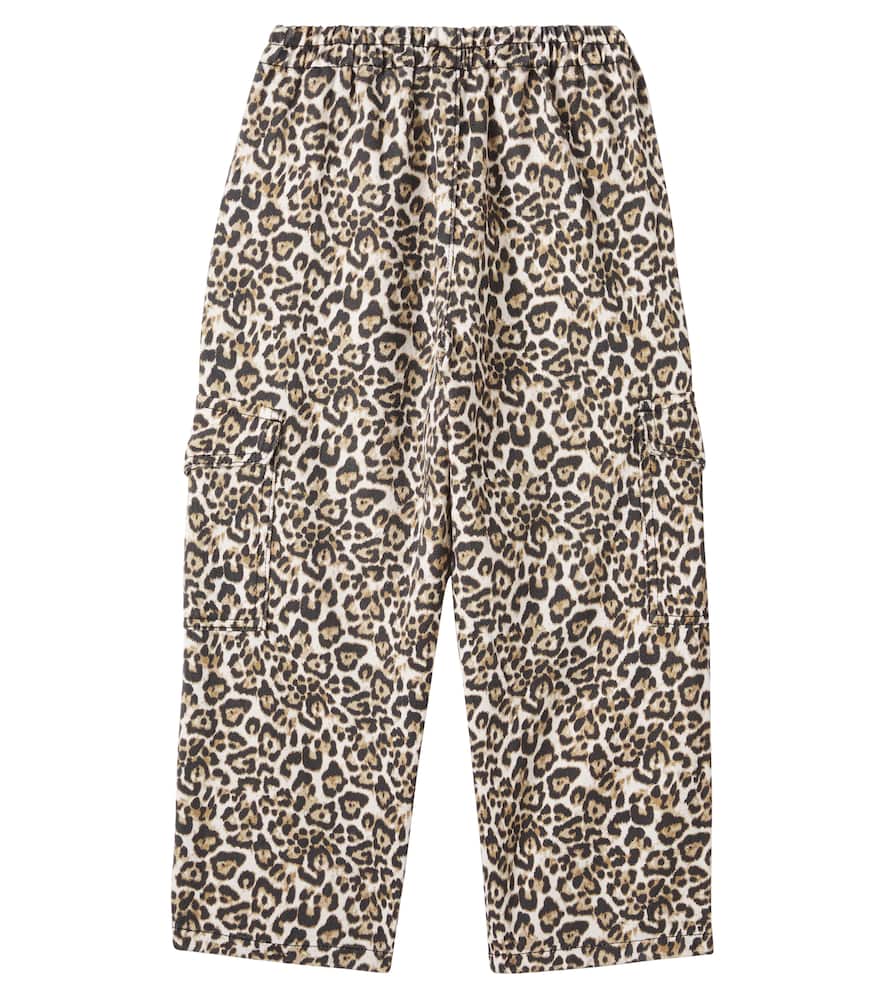 The New Society Nelia Leopard-print Straight Pants In Multi