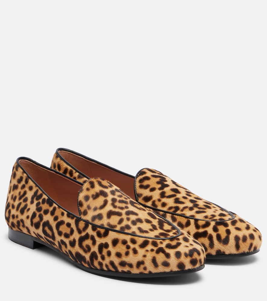 Aquazzura Mocassins Guanto en cuir façon poulain