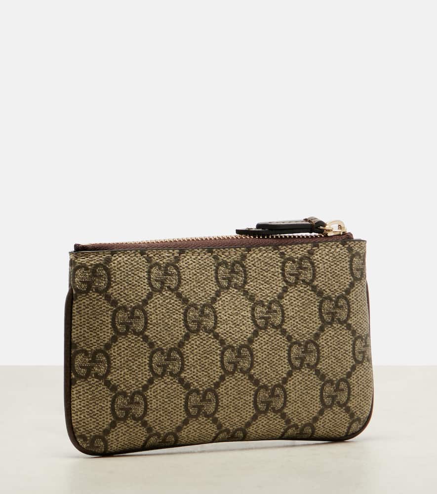 Gucci Ophidia Gg Web Stripe Coin Purse In Sand
