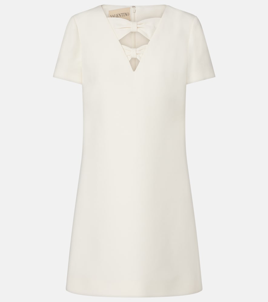 Valentino Crepe Couture bow-detail minidress
