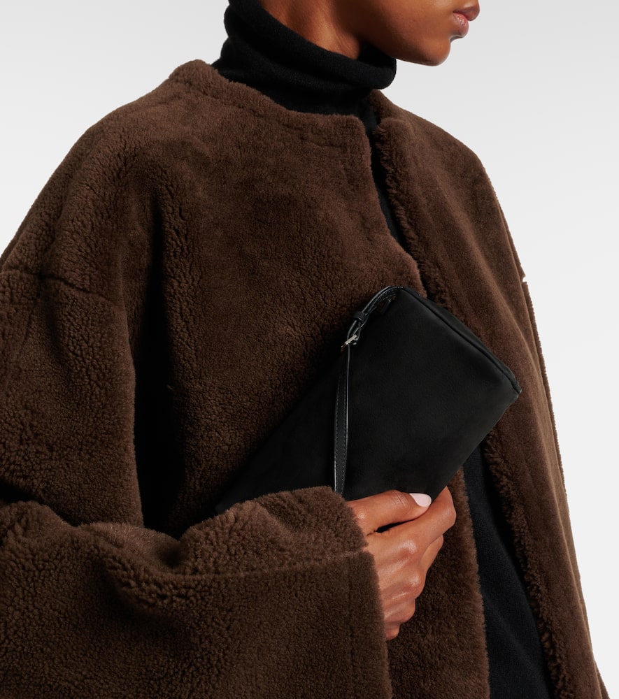 The Row '90s Leather Shoulder Bag In Black