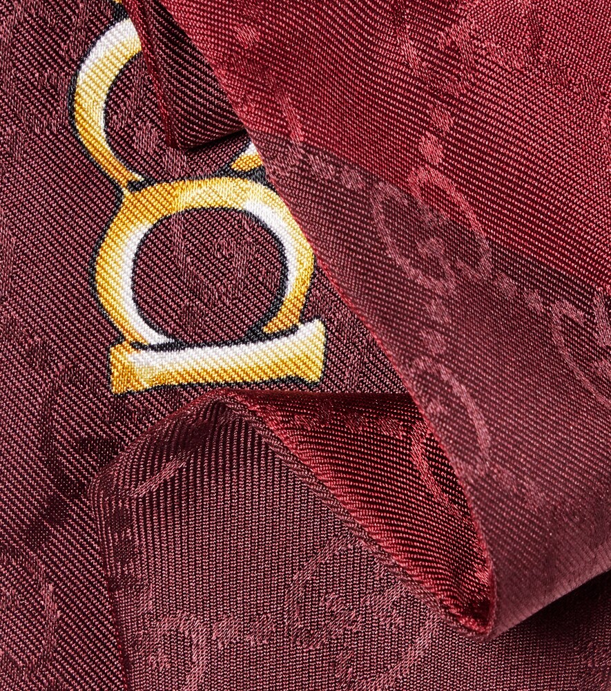  Gucci Gucci Tuch Horsebit Aus Seiden-twill 