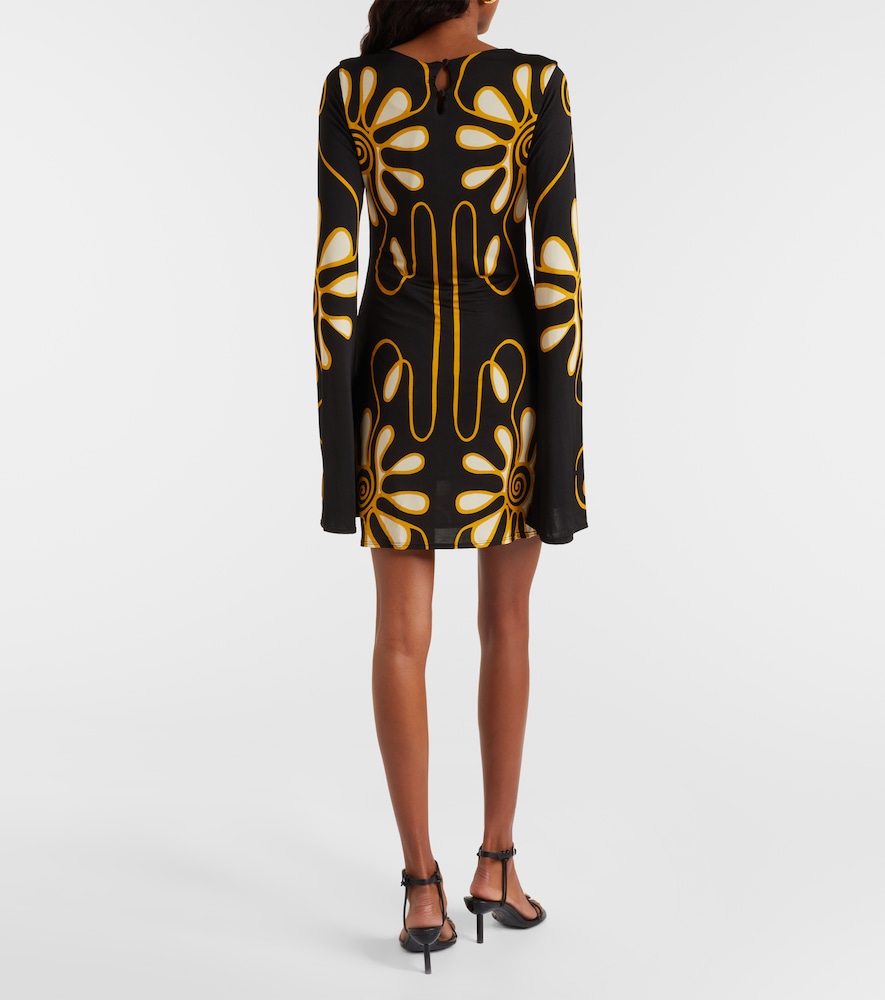  Cala De La Cruz Cala De La Cruz Maisha Printed Jersey Minidress 